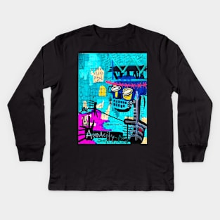 BASQUIAT TRIBUTE Kids Long Sleeve T-Shirt